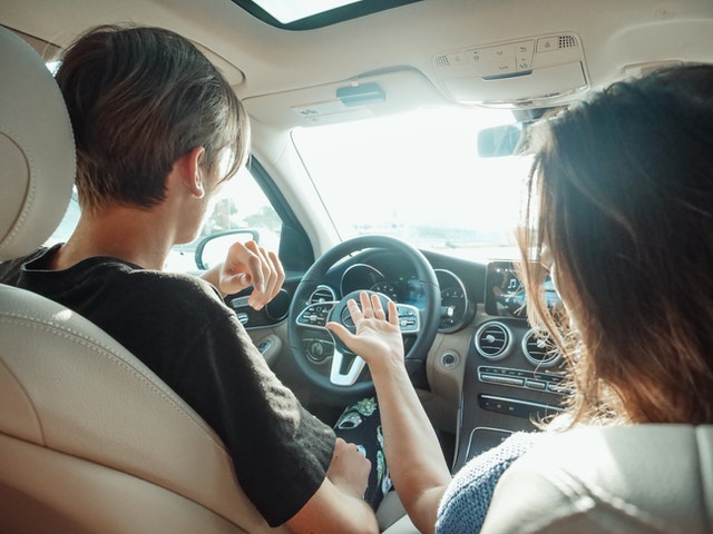 foto tijdens rijles